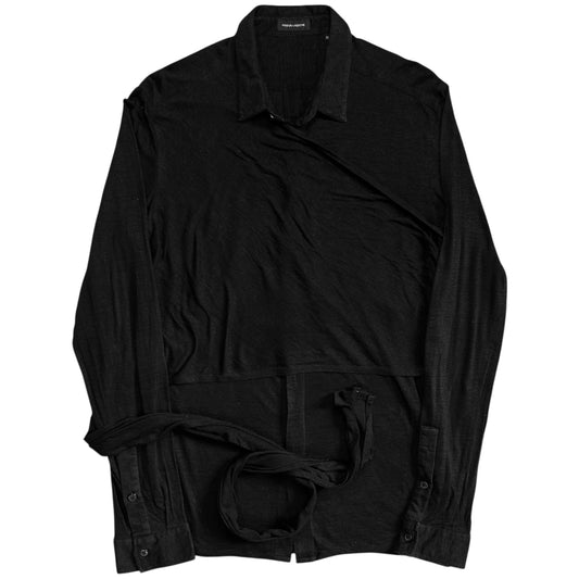 Kris Van Assche Asymmetric Wrap Layer Scarf Shirt