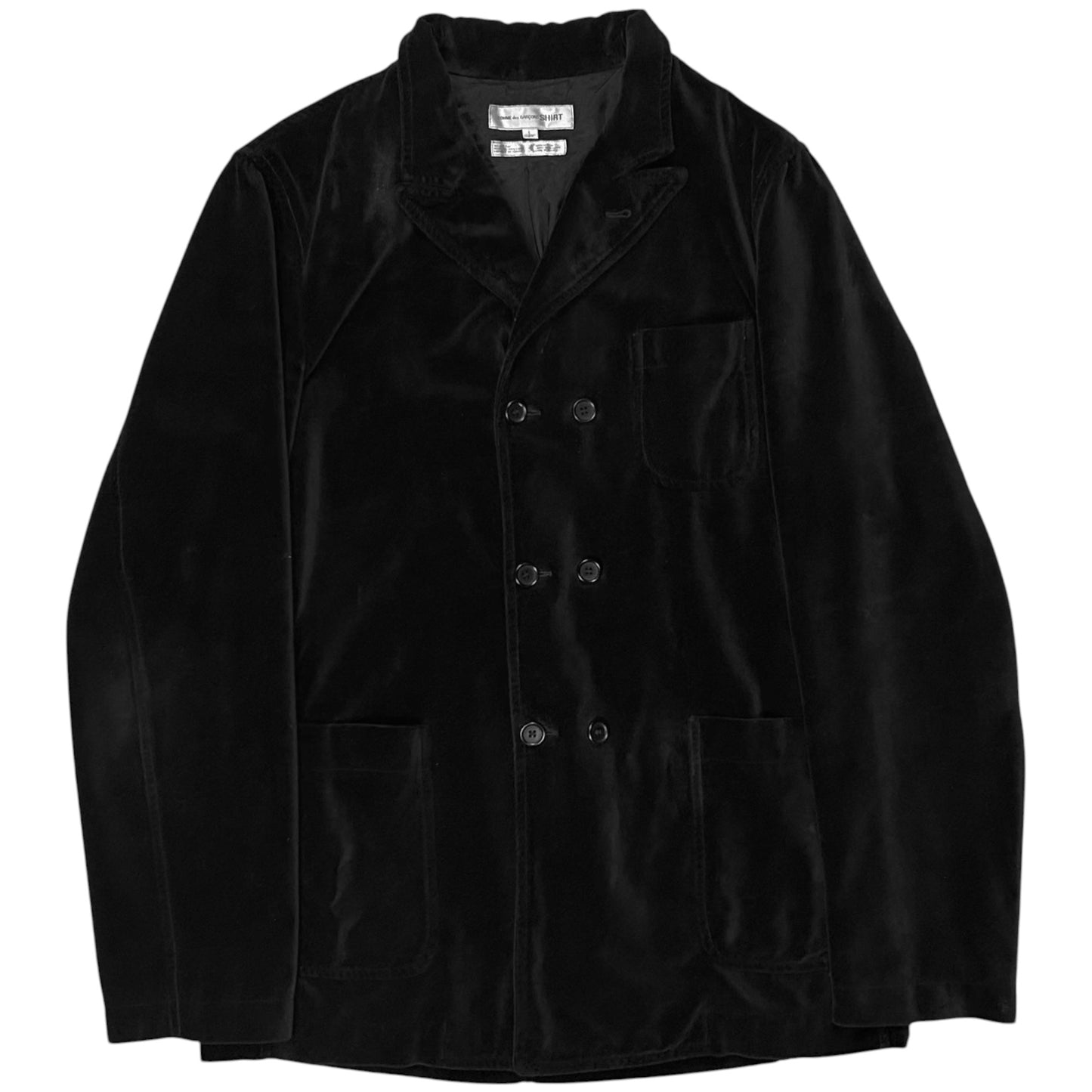 Comme des Garcons Shirt Velour Caban Jacket