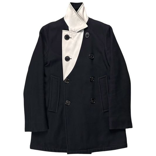 Jil Sander Contrast Collar Cashmere Coat - 90s