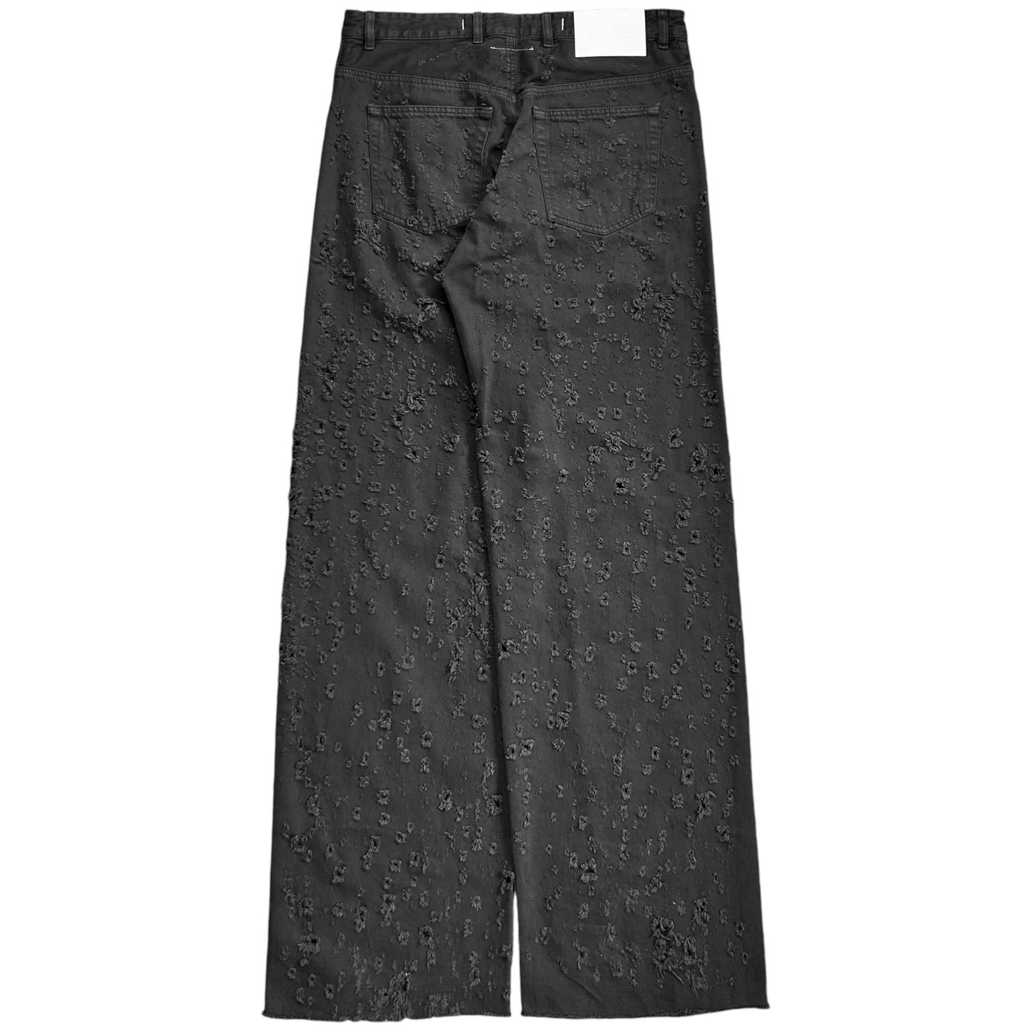 MM6 Maison Margiela Wide Shredded Jeans - SS23