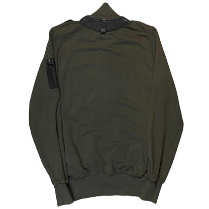 Dirk Bikkembergs Leather Strap Military Zip Sweater - SS09