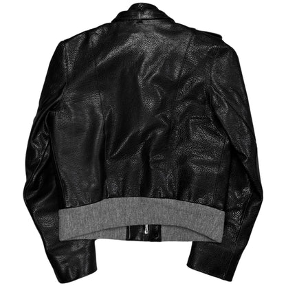 Balenciaga Military Strap Leather Bomber Jacket - AW04