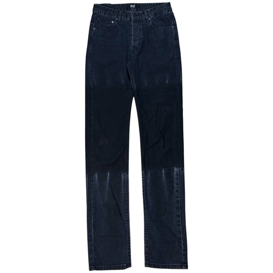 RAF by Raf Simons Knee Bleached Skinny Jeans - AW09