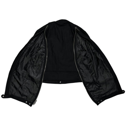 Yohji Yamamoto Pour Homme Back Zip Wool Bomber Jacket - AW14