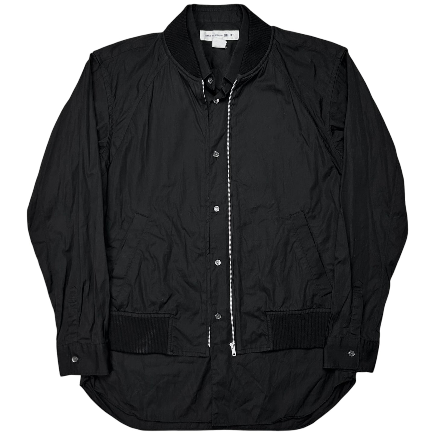 Comme des Garcons Shirt Bomber Jacket Attached Shirt - AW19