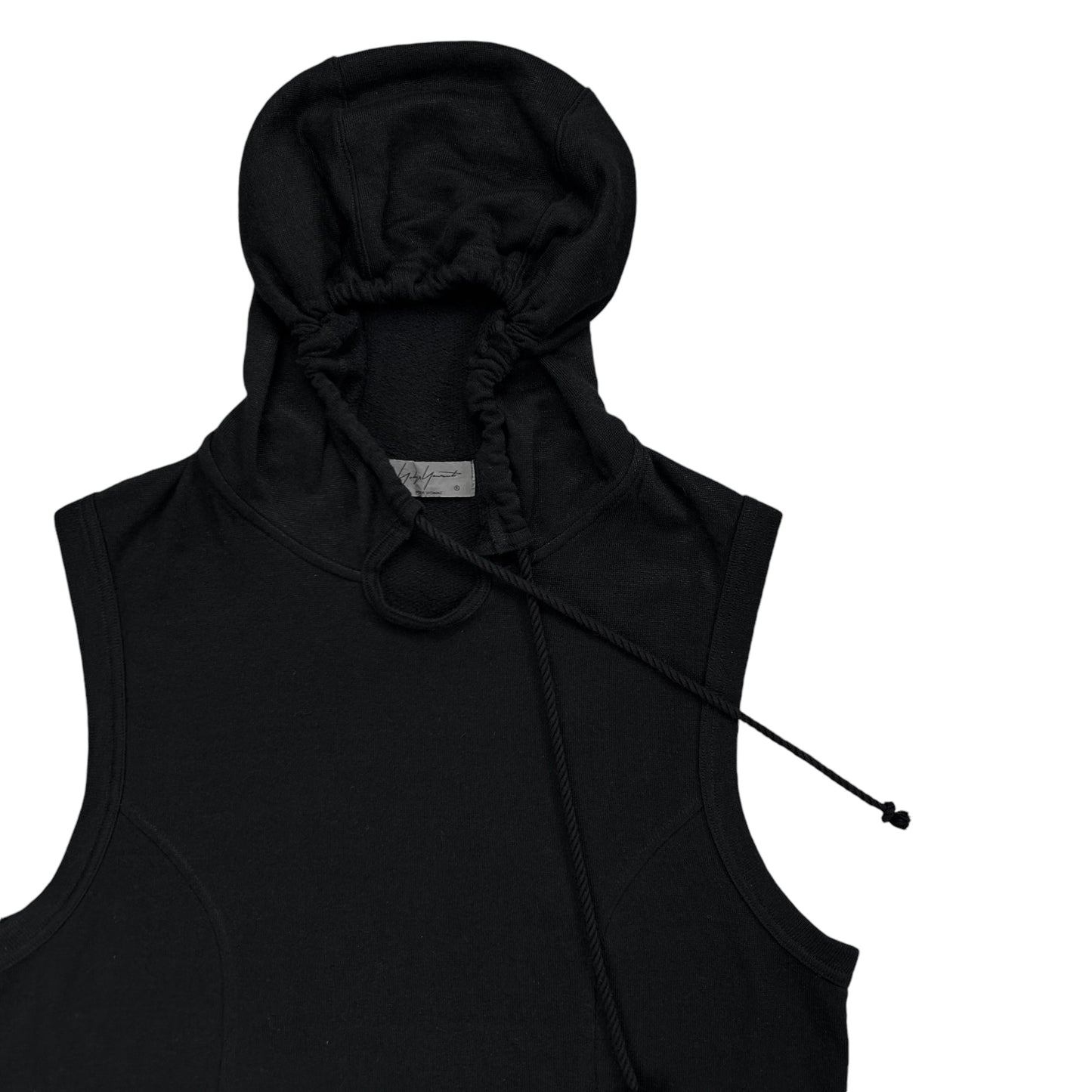 Yohji Yamamoto Pour Homme Panelled Sleeveless Hoodie - SS19