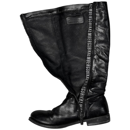 Dirk Bikkembergs Tall Rider Zip Stud Boots