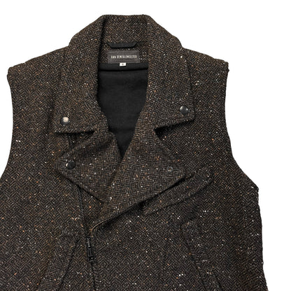 Ann Demeulemeester String Biker Wool Vest