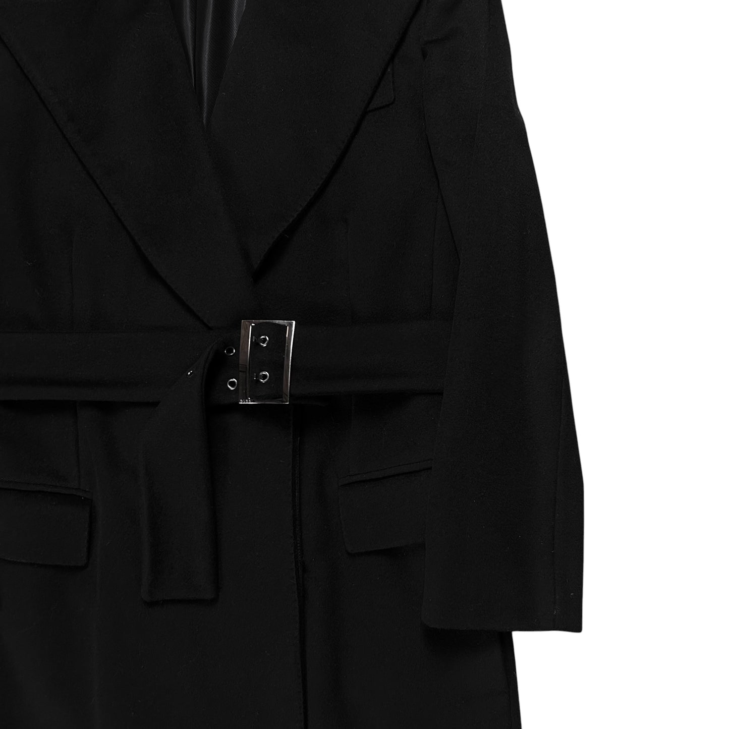 Gucci by Tom Ford Belted Shoulder Strap Cashmere Coat - AW03
