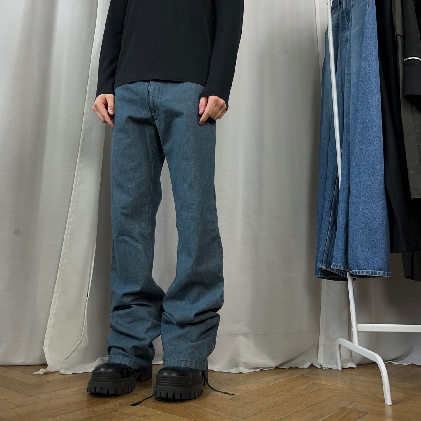 Maison Margiela Flared Petrol Jeans - AW21