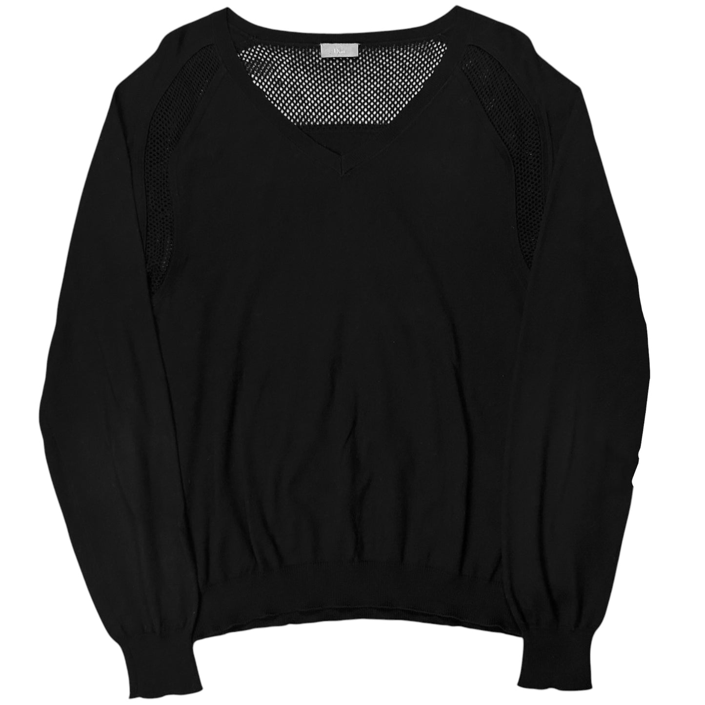 Dior Homme Perforated V-Neck Sweater - SS10