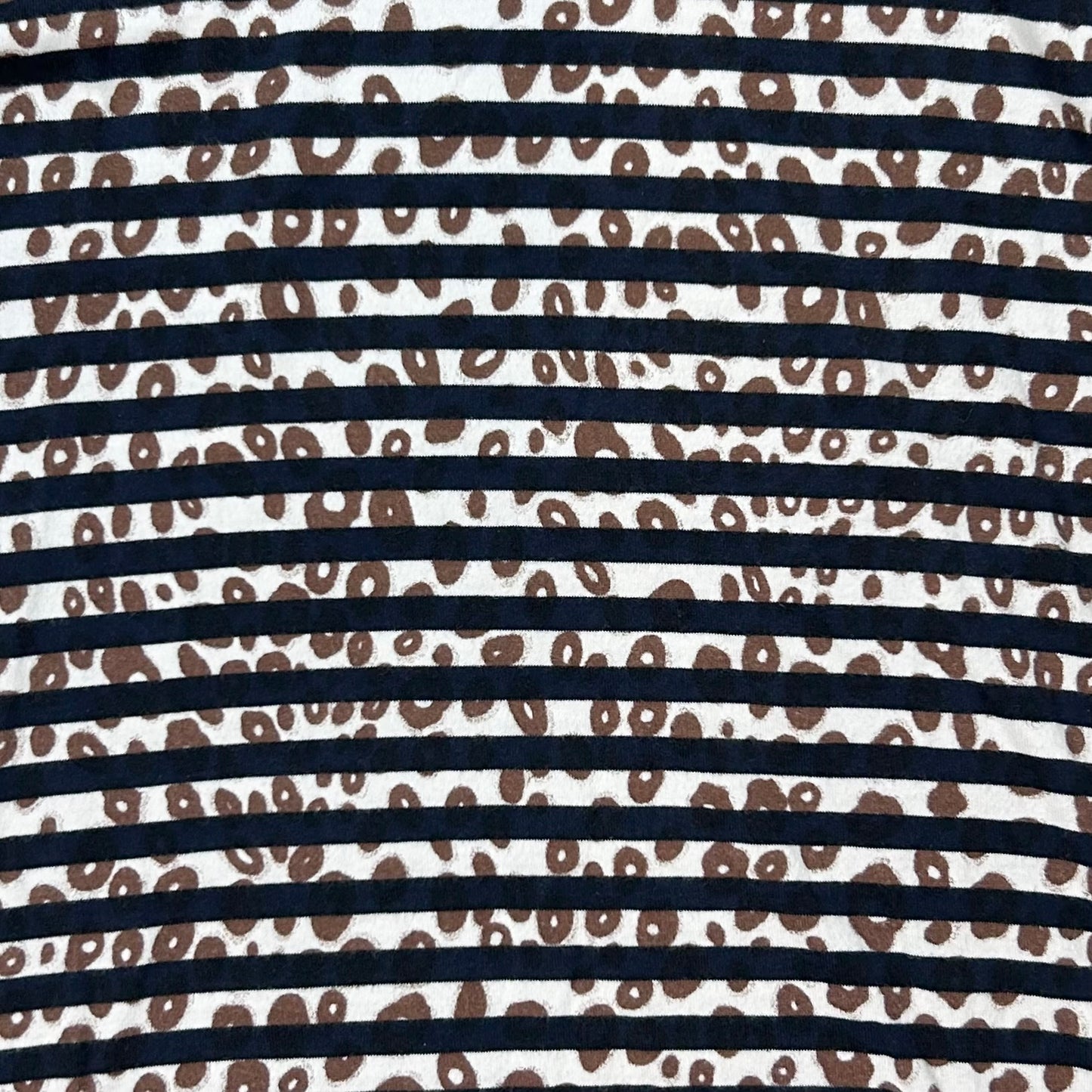 Comme des Garcons Shirt Striped Leo Print Longsleeve - SS12