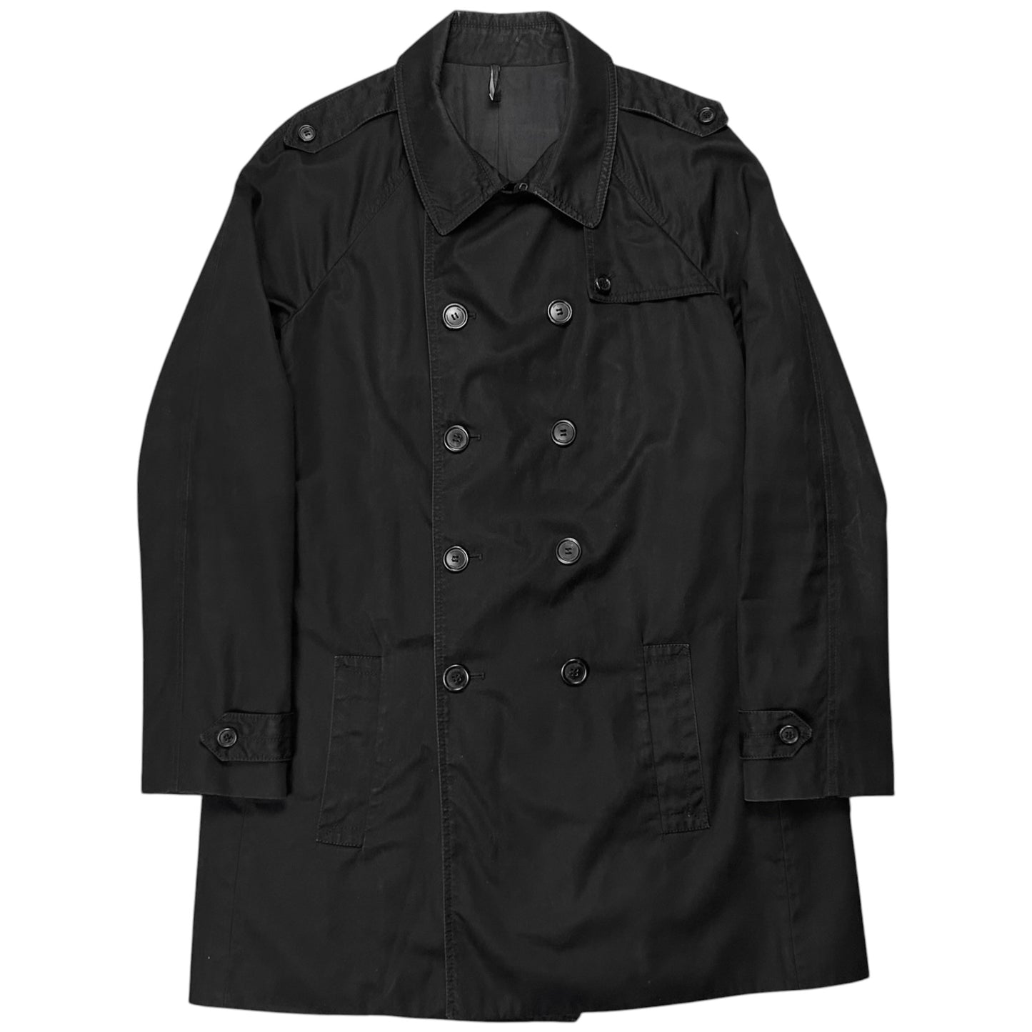 Dior Homme Back Pleated Military Trench Coat - AW08