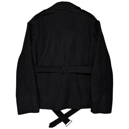 Ann Demeulemeester Belted Caban Wool Jacket