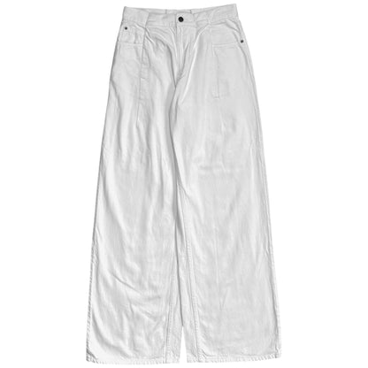 Maison Margiela Wide Deconstructed Waist Jeans - SS18