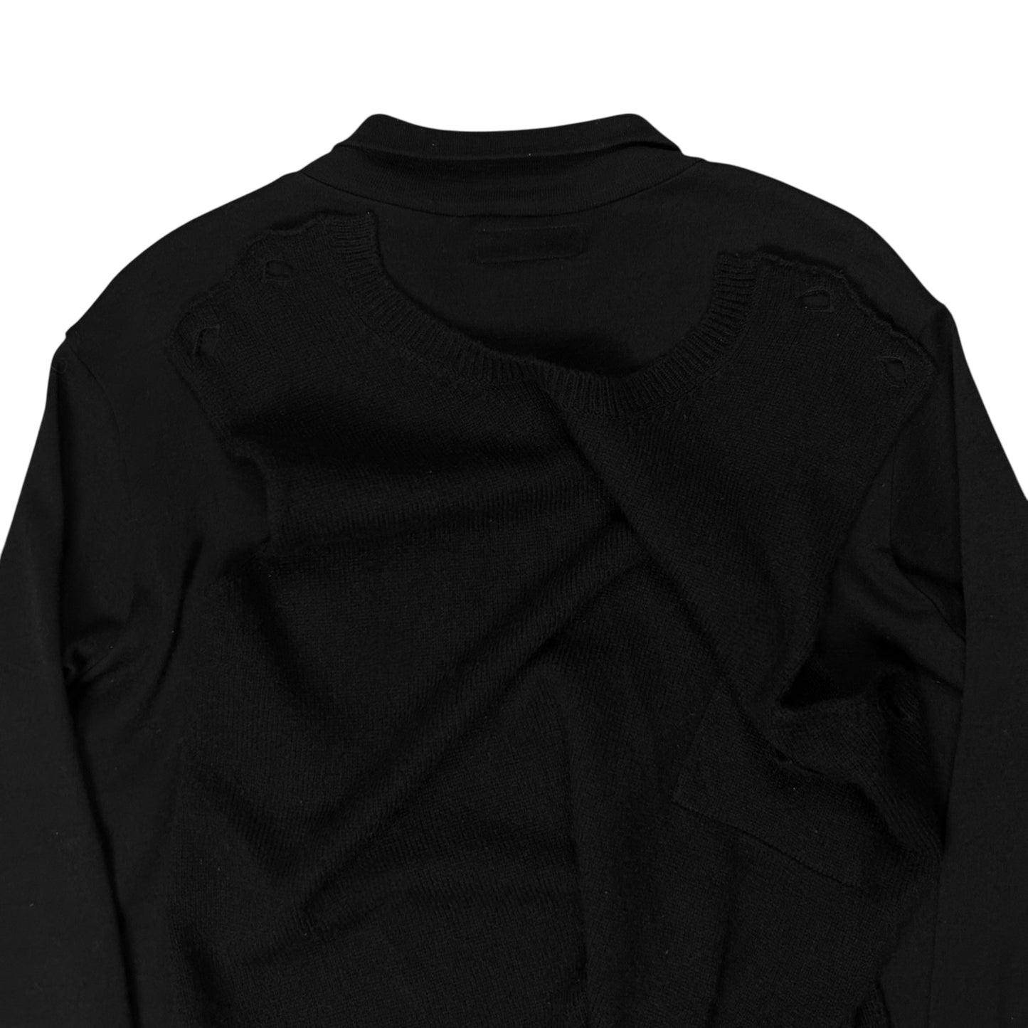 Yohji Yamamoto Pour Homme Deconstructed Button Layer Sweater - AW97