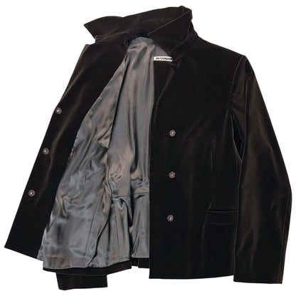 Jil Sander by Raf Simons Velour Snap Blazer - 00s