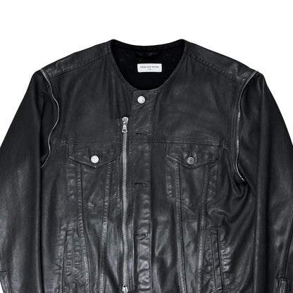 Dries Van Noten Waxed Zip Trucker Jacket - AW14