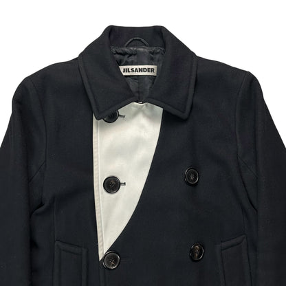 Jil Sander Contrast Collar Cashmere Coat - 90s