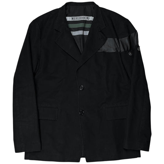 Dirk Bikkembergs Leather Applicated Blazer