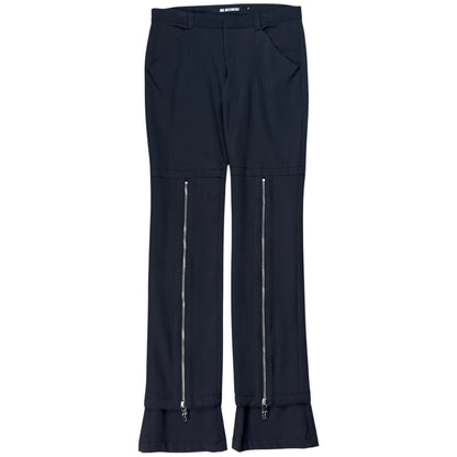 Dirk Bikkembergs Flared Front Zip Pants - 90s