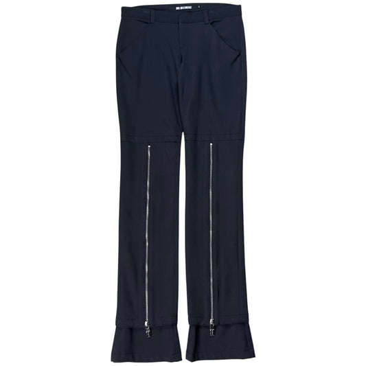 Dirk Bikkembergs Flared Front Zip Pants - 90s