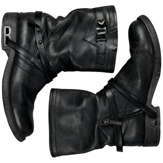 Dirk Bikkembergs Heel Strapped Buckle Boots