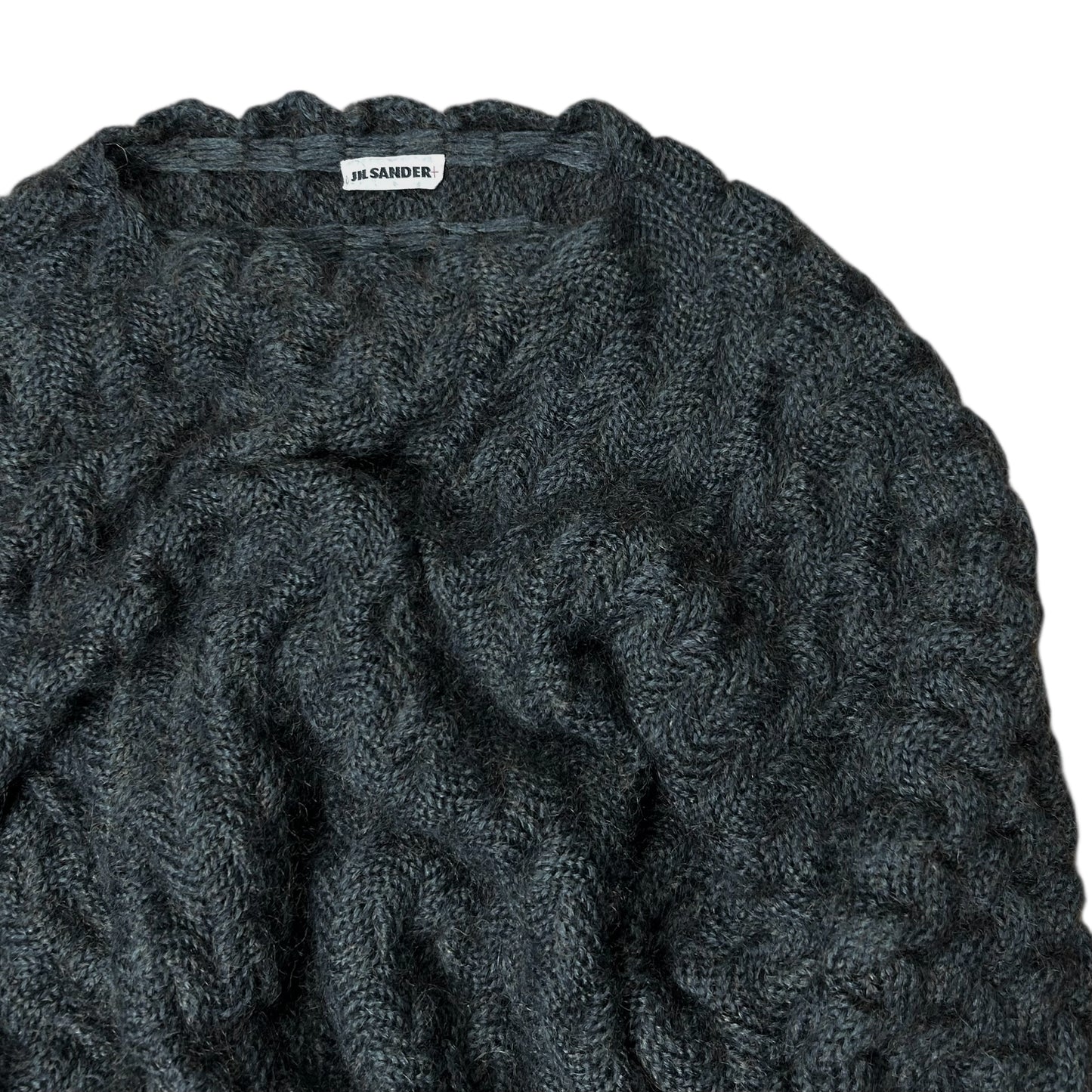 Jil Sander+ 3D Cable Mohair Knit Sweater