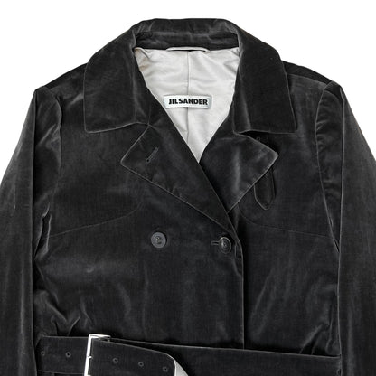 Jil Sander Multi Belted Velvet Coat