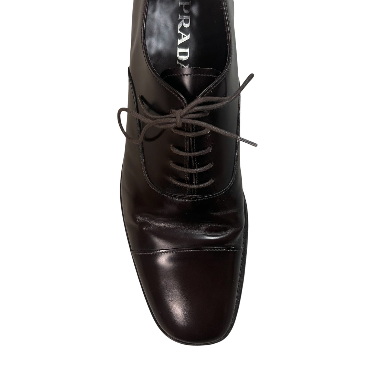 Prada Square Toe Derbies