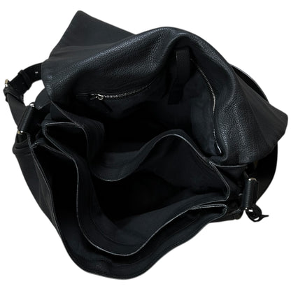 Jil Sander Lock Flap Grain Leather Messenger Bag