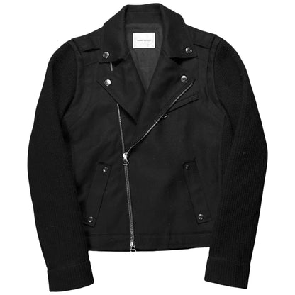 Pierre Balmain Rib Sleeve Wool Perfecto Jacket - AW10