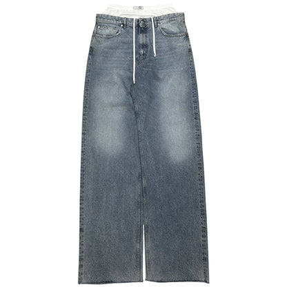 MM6 Maison Margiela Wide Boxershort Waist Jeans - AW23