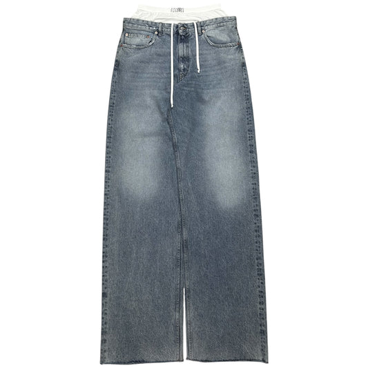 MM6 Maison Margiela Wide Boxershort Waist Jeans - AW23