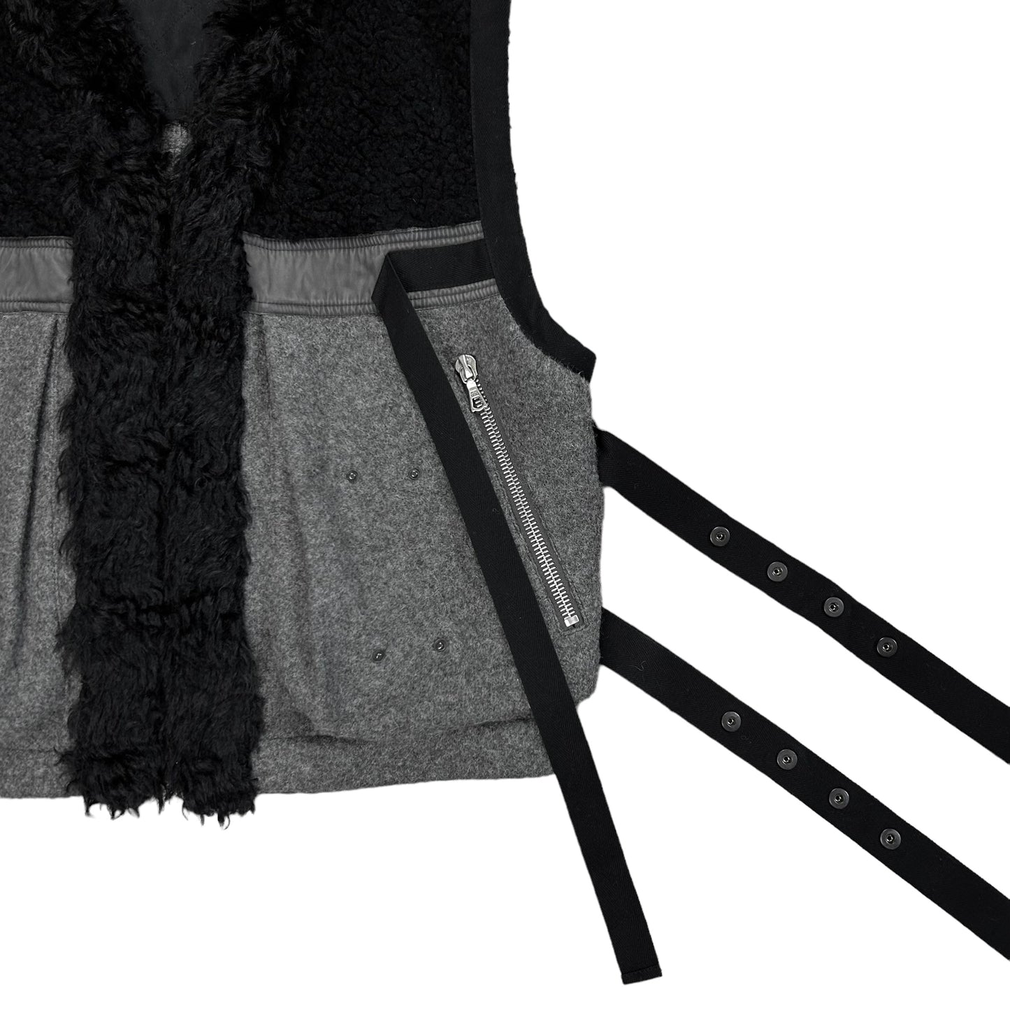 Dries Van Noten Bondge Strap Fur Vest - AW14