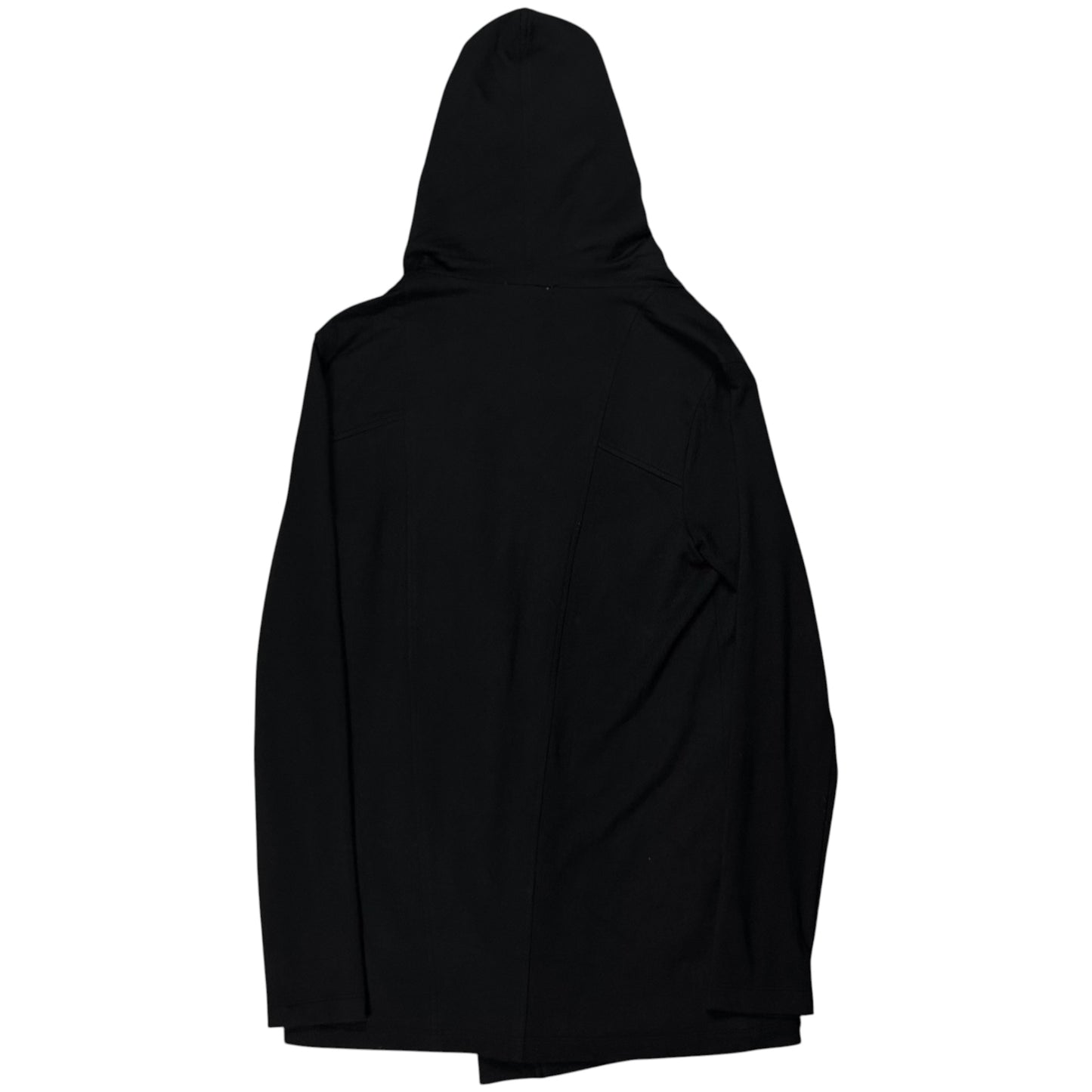 Helmut Lang Asymmetric Zip Rayon Hoodie - AW14
