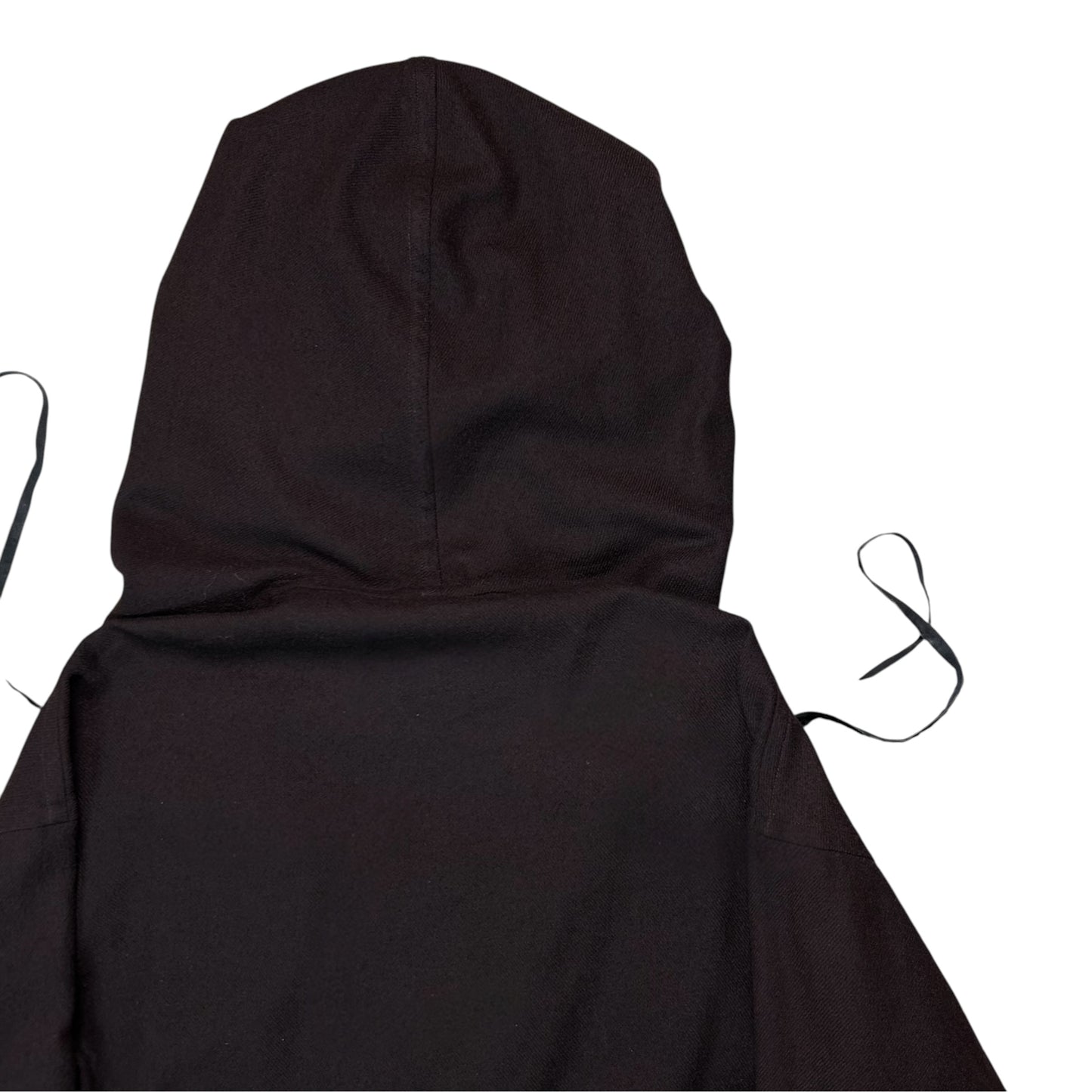 Ann Demeulemeester Belted Leather String Wool Coat - AW02