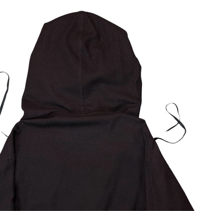 Ann Demeulemeester Belted Leather String Wool Coat - AW02