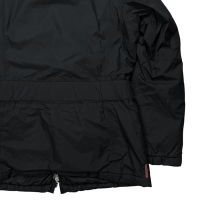 Prada Belted Goat Fur Collar Field Jacket