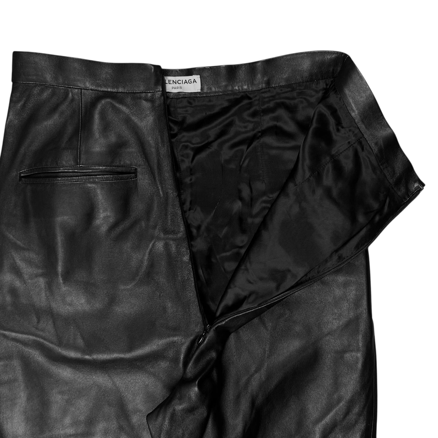 Balenciaga Dual Belted Leather Pants - AW11