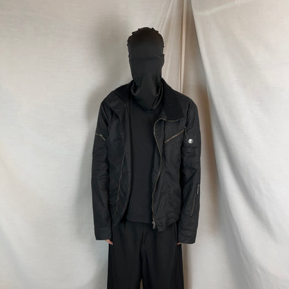 Dirk Bikkembergs Asymmetric Multi Zip Utility Flight Jacket