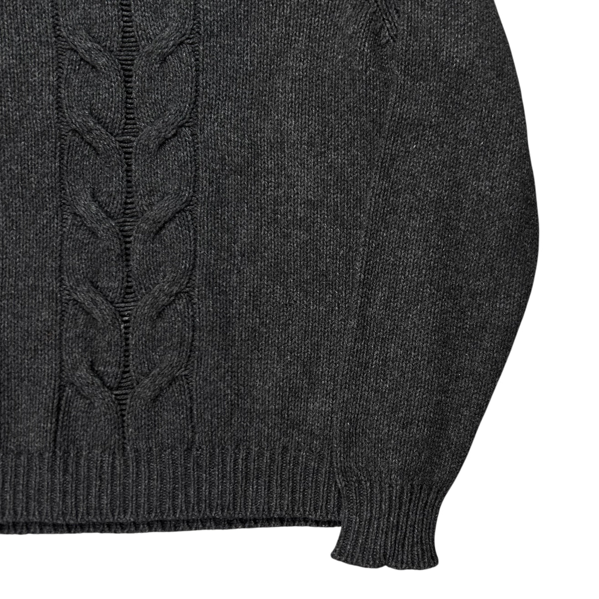 Dior Homme Front Cable Knit Yak Sweater - AW11