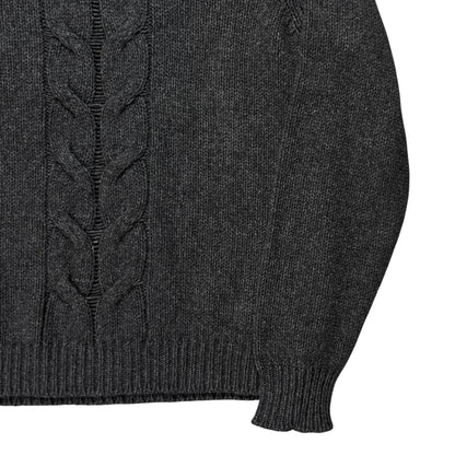 Dior Homme Front Cable Knit Yak Sweater - AW11