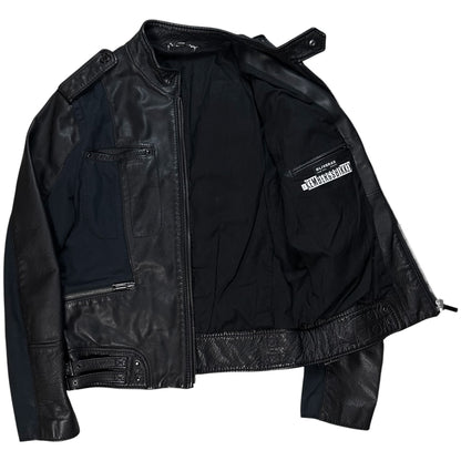 Dirk Bikkembergs Hybrid Leather Moto Jacket - SS10