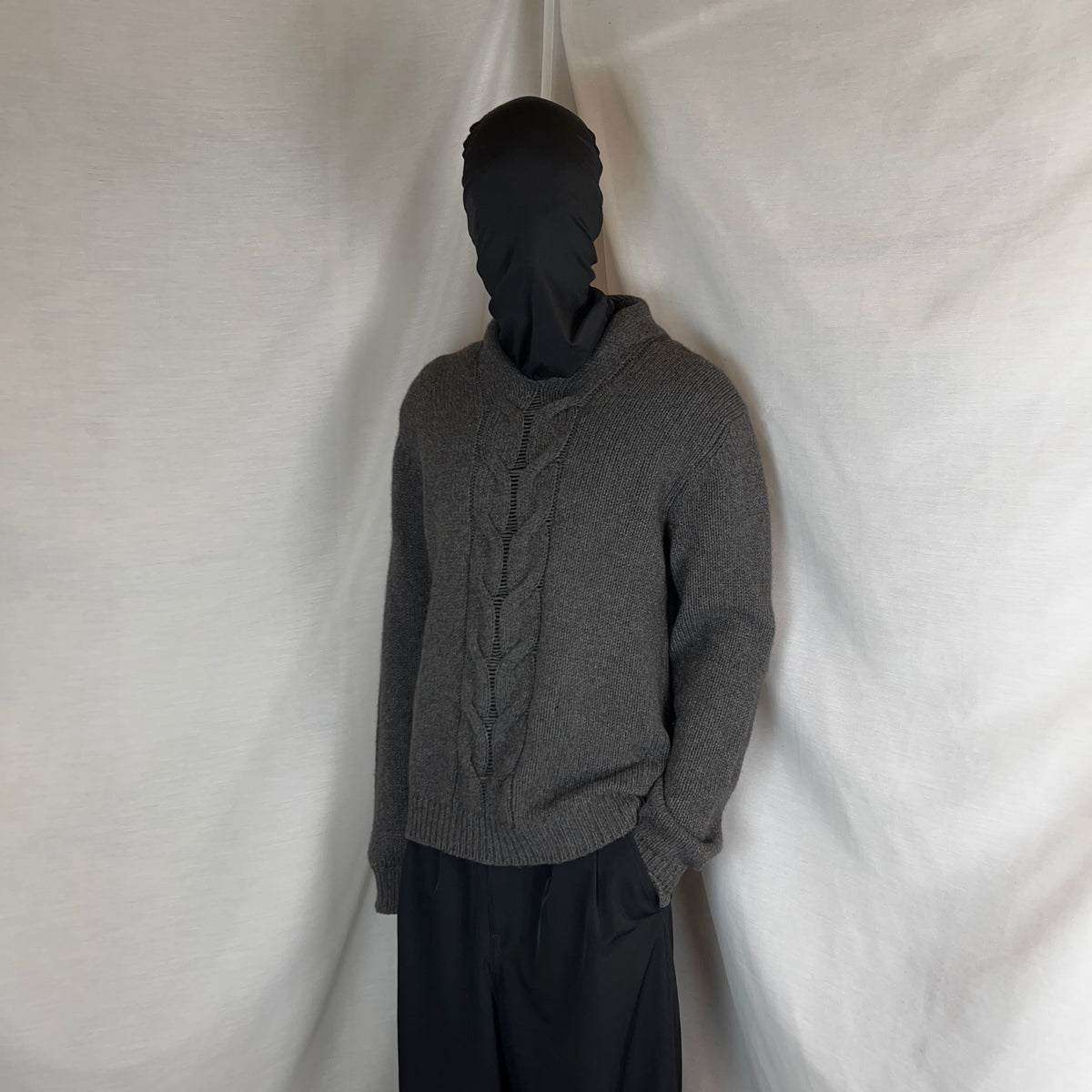 Dior Homme Front Cable Knit Yak Sweater - AW11
