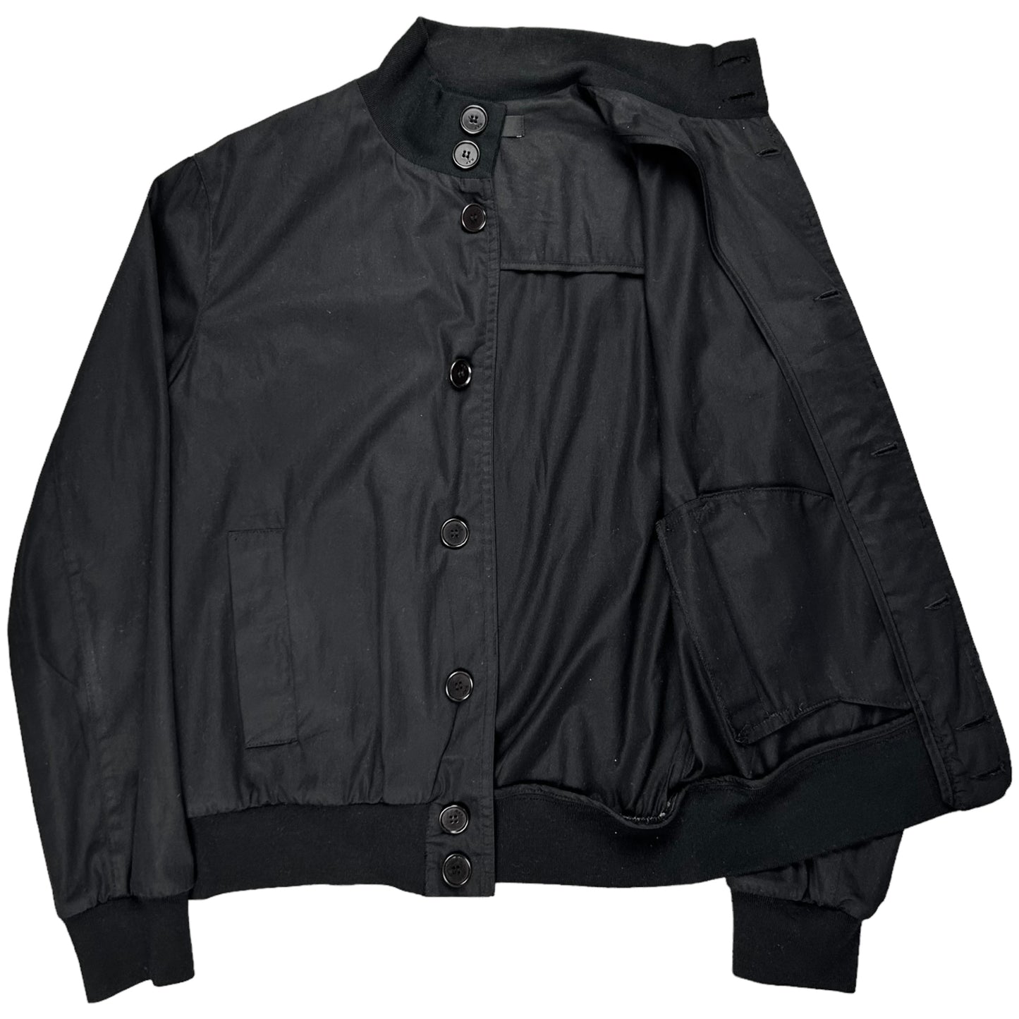 RAF by Raf Simons Cropped Button Bomber Jacket - SS09