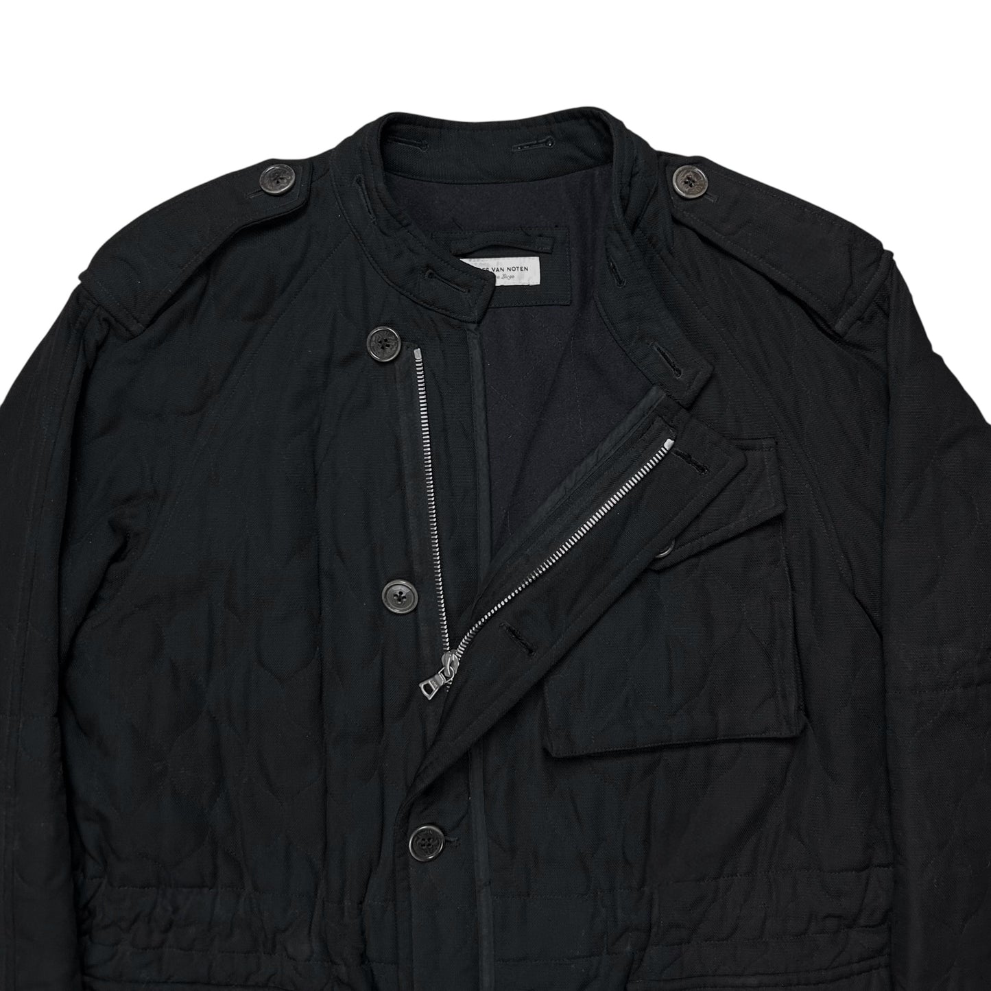 Dries Van Noten Quilted Military Field Jacket - AW08