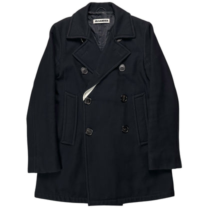Jil Sander Contrast Collar Cashmere Coat - 90s