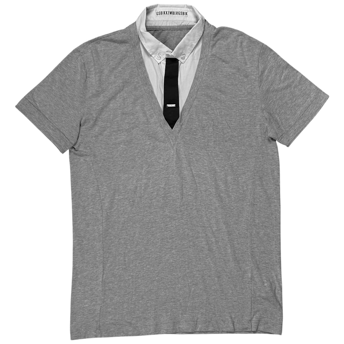 Dirk Bikkembergs Hybrid Button Up Tie T-Shirt - SS11