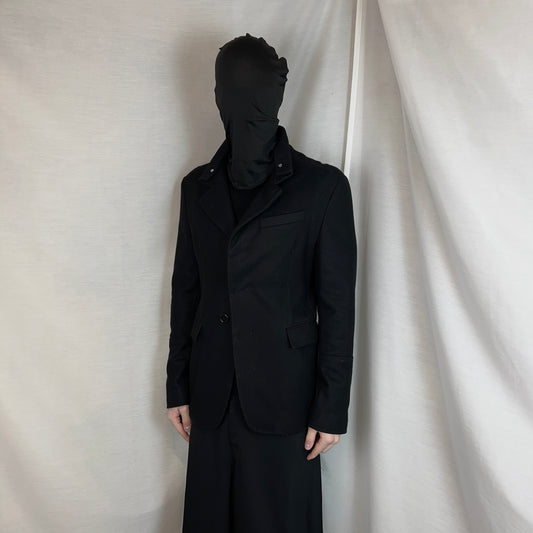 Dirk Bikkembergs Twisted Stud Collar Wool Jacket - AW09